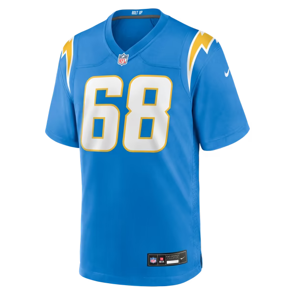 Josh Kaltenberger Los Angeles Chargers Soccer Intl Team Game Jersey - Powder Blue