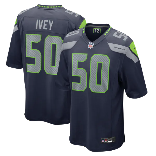 Jared Ivey Seattle Seahawks Soccer Intl Team Game Jersey - College Navy