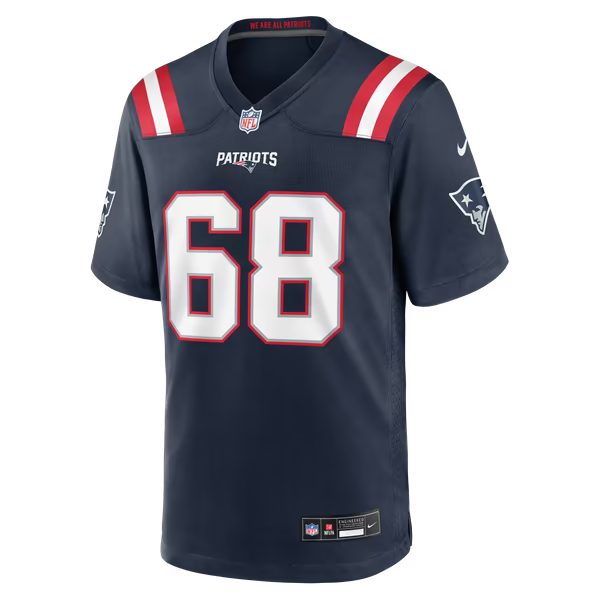 Dametrious Crownover New England Patriots Soccer Intl Team Game Jersey - Navy