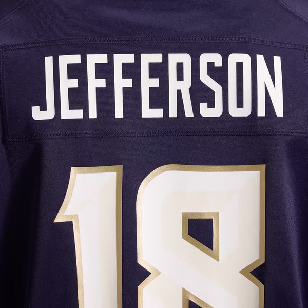 Justin Jefferson Minnesota Vikings Soccer Intl 2026 Rivalries Collection Game Jersey - Purple