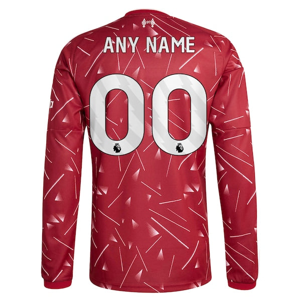Soccer Intl Liverpool 2026/27 Home Replica Custom Long Sleeve Jersey Red