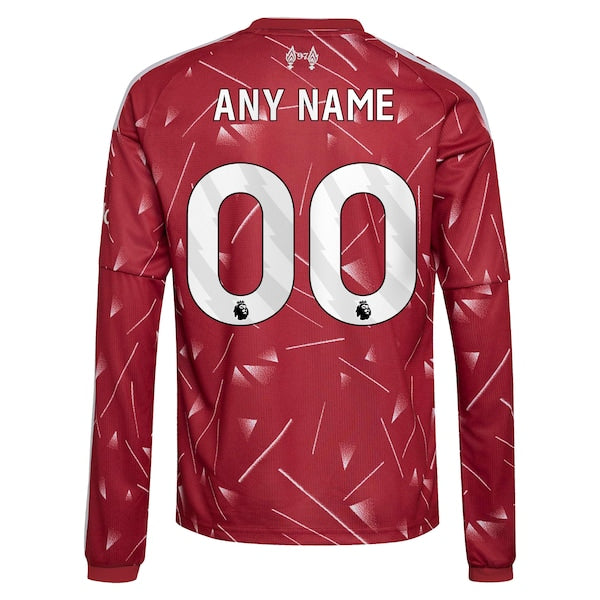 Soccer Intl Liverpool 2026/27 Home Replica Custom Long Sleeve Jersey Red