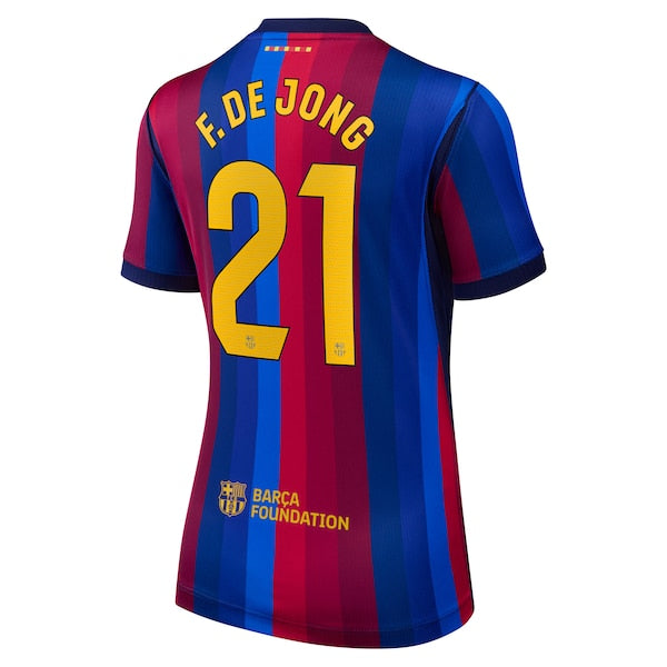 Soccer Intl Frenkie De Jong Barcelona 2026/27 Home Stadium Replica Jersey Red
