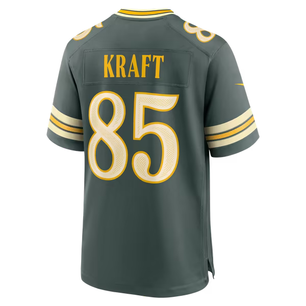 Tucker Kraft Green Bay Packers Soccer Intl 2026 Rivalries Collection Game Jersey - Green