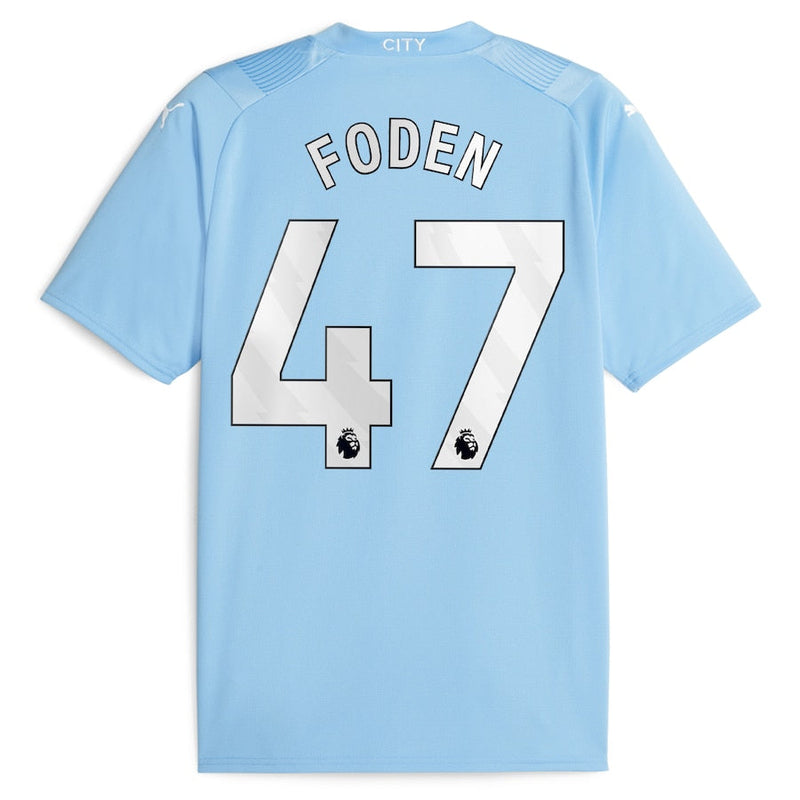 Phil Foden Manchester City  2023/24 Home Player Jersey - Sky Blue