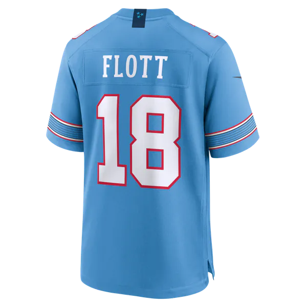 Cordale Flott Tennessee Titans Soccer Intl Team Game Jersey - Light Blue
