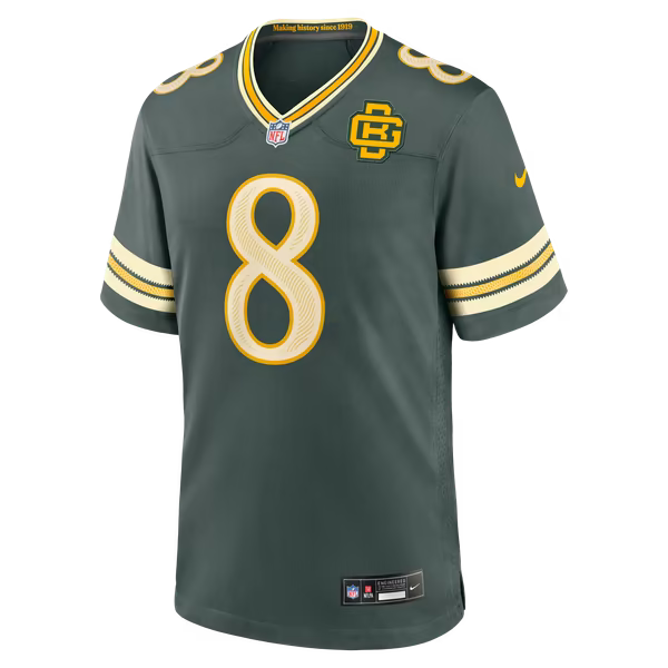 Josh Jacobs Green Bay Packers Soccer Intl 2026 Rivalries Collection Game Jersey - Green