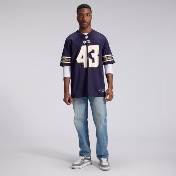 Andrew Van Ginkel Minnesota Vikings Soccer Intl 2026 Rivalries Collection Game Jersey - Purple