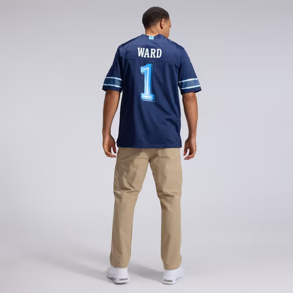 Cameron Ward Tennessee Titans Soccer Intl 2026 Rivalries Collection Game Jersey - Navy
