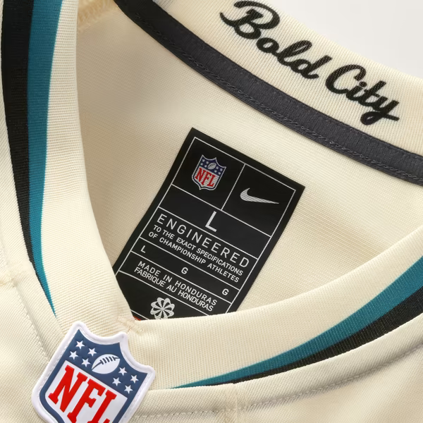 Trevor Lawrence Jacksonville Jaguars Soccer Intl 2026 Rivalries Collection Game Jersey - Natural
