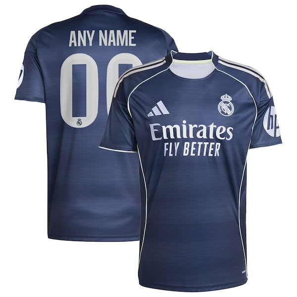 Soccer Intl Real Madrid 2025/26 Away Replica Custom Jersey Blue