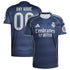 Soccer Intl Real Madrid 2025/26 Away Replica Custom Jersey Blue