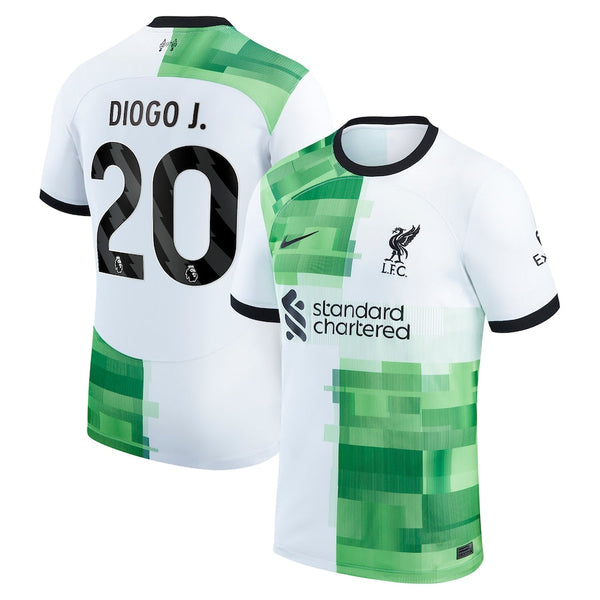 Diogo Jota Liverpool  2023/24 Away Player Jersey - White