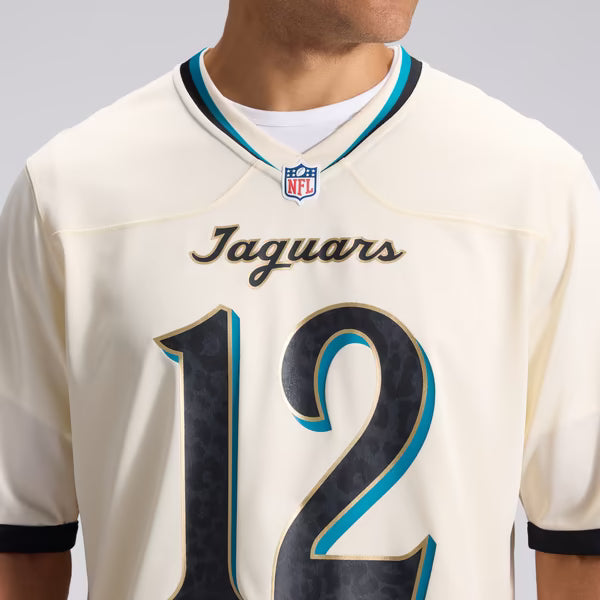 Travis Hunter Jacksonville Jaguars Soccer Intl 2026 Rivalries Collection Game Jersey - Natural