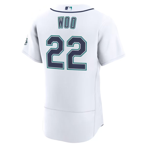 Bryan Woo Seattle Mariners Soccer Intl Home 50th Season Authentic Jersey - White