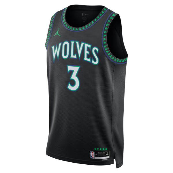 Jaden McDaniels Minnesota Timberwolves Soccer Intl Brand Unisex Swingman Jersey - Statement Edition - Black