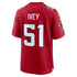 Jared Ivey Atlanta Falcons Soccer Intl Team Game Jersey - Red