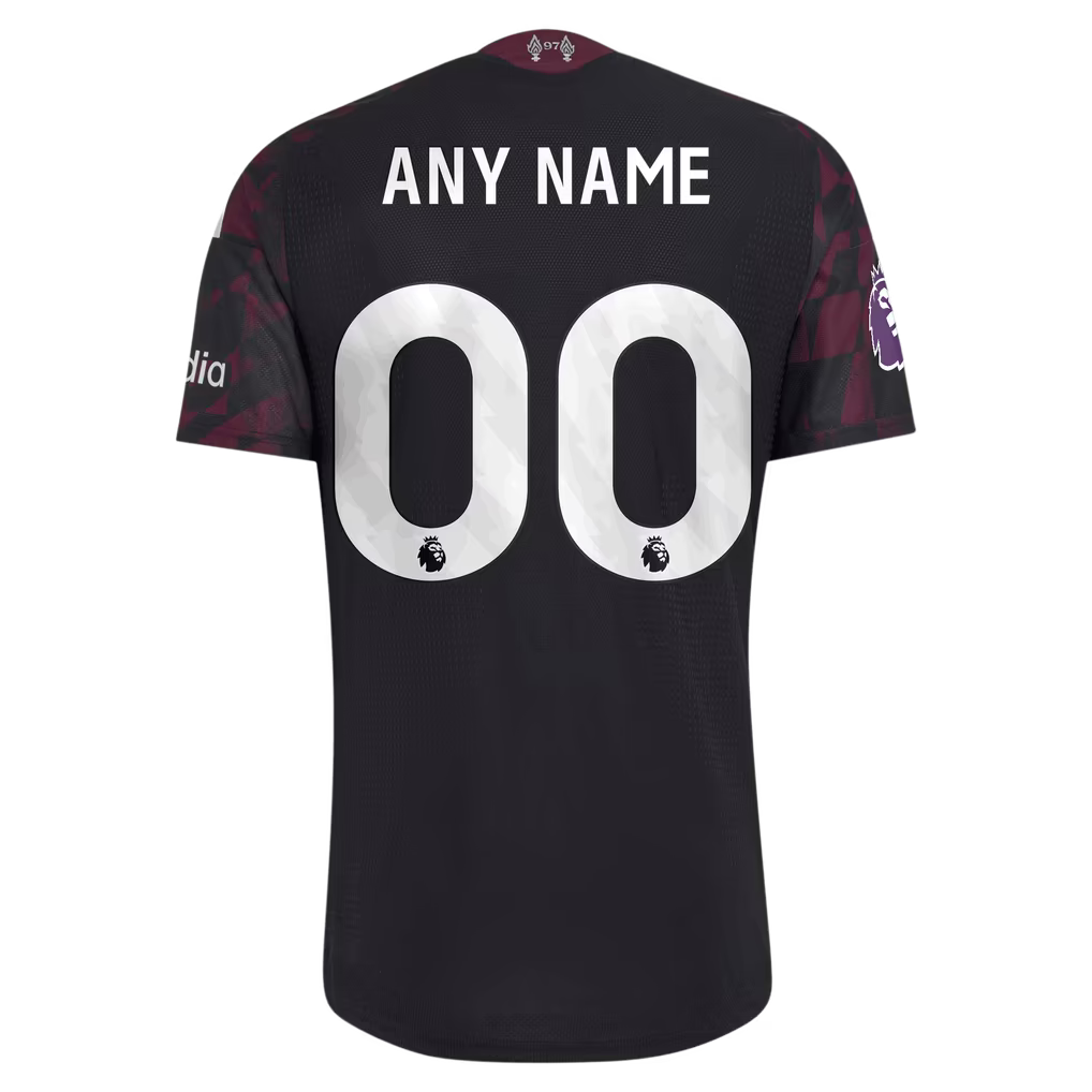 Liverpool Soccer Intl 2026/27 Third On-Field Authentic Custom Jersey - Black