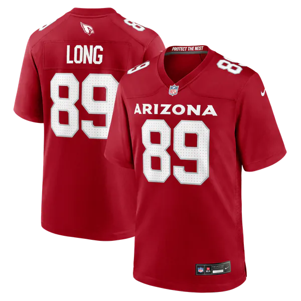Hunter Long Arizona Cardinals Soccer Intl Team Game Jersey - Cardinal