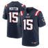 Behren Morton New England Patriots Soccer Intl Team Game Jersey - Navy