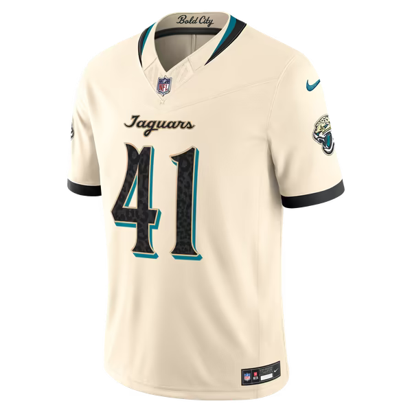 Josh Hines-Allen Jacksonville Jaguars Soccer Intl 2026 Rivalries Collection Stitched Limited Jersey - Natural