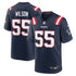 Jared Wilson New England Patriots Soccer Intl Team Game Jersey - Navy