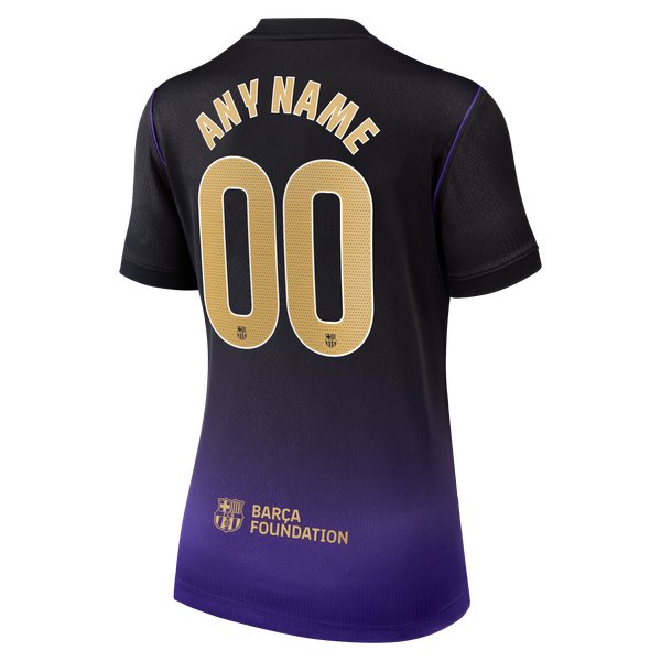 Barcelona Soccer Intl Women's 2026/27 Away Stadium Replica Custom Jersey - Purple