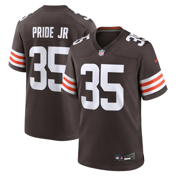 Toriano Pride Jr. Cleveland Browns Soccer Intl Team Game Jersey - Brown