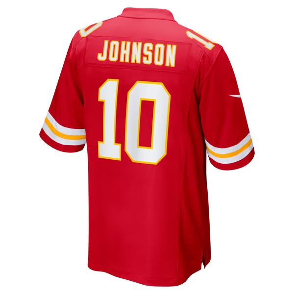 Emmett Johnson Kansas City Chiefs Soccer Intl Team Game Jersey - Red
