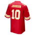 Emmett Johnson Kansas City Chiefs Soccer Intl Team Game Jersey - Red