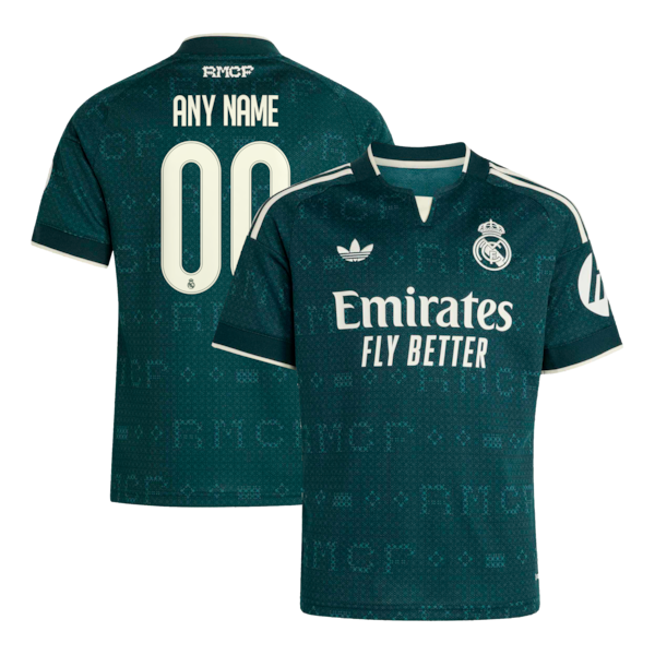 Real Madrid Soccer Intl Youth 2026/27 Away Replica Custom Jersey - Green