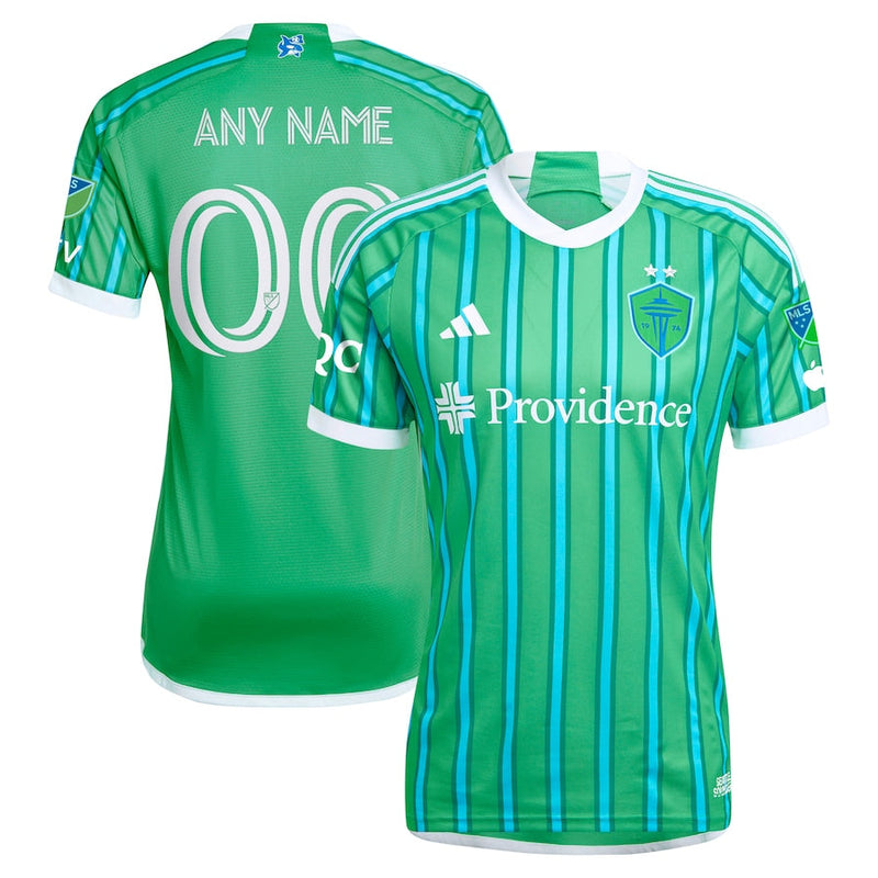 Seattle Sounders FC  2024 The Anniversary Kit Authentic Custom Jersey – Green