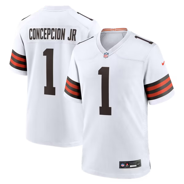 KC Concepcion Jr. Cleveland Browns Soccer Intl Game Jersey - White