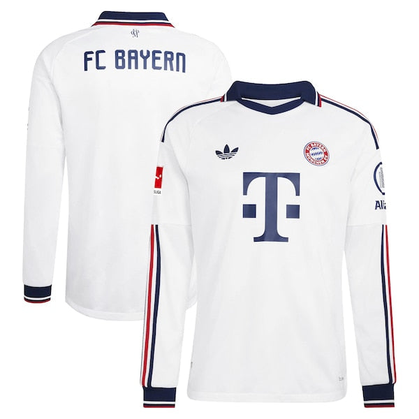 Bayern Munich Soccer Intl 2026/27 Away On-Field Authentic Long Sleeve Patch Jersey - White