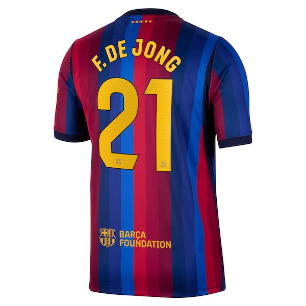 Soccer Intl Frenkie De Jong Barcelona 2026/27 Home Stadium Replica Jersey Red