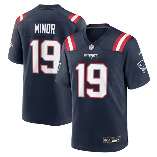 Kobee Minor New England Patriots Soccer Intl Team Game Jersey - Navy