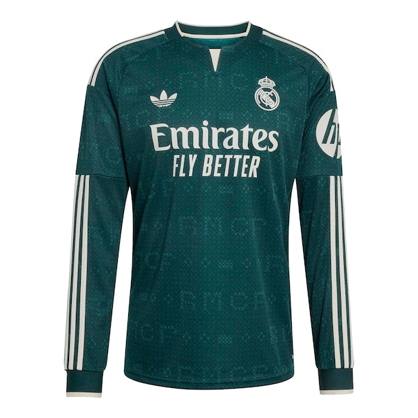 Rodrygo Real Madrid Soccer Intl 2026/27 Away Replica Long Sleeve Jersey - Green