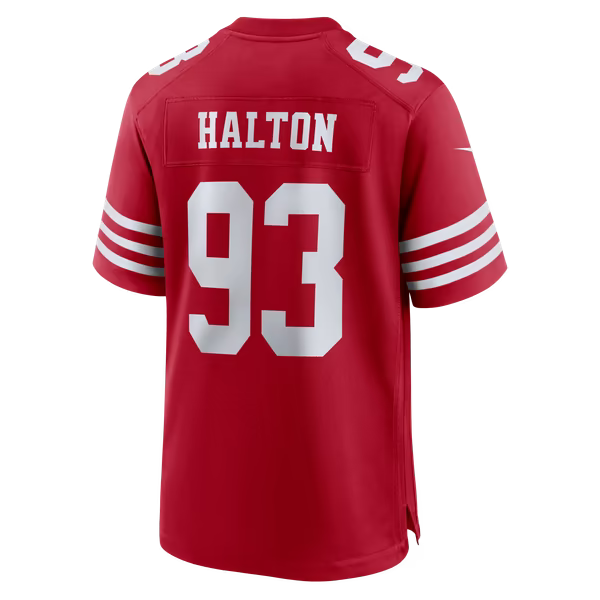 Gracen Halton San Francisco 49ers Soccer Intl Team Game Jersey - Scarlet