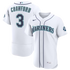 J.P. Crawford Seattle Mariners Soccer Intl Home 50th Season Authentic Jersey - White
