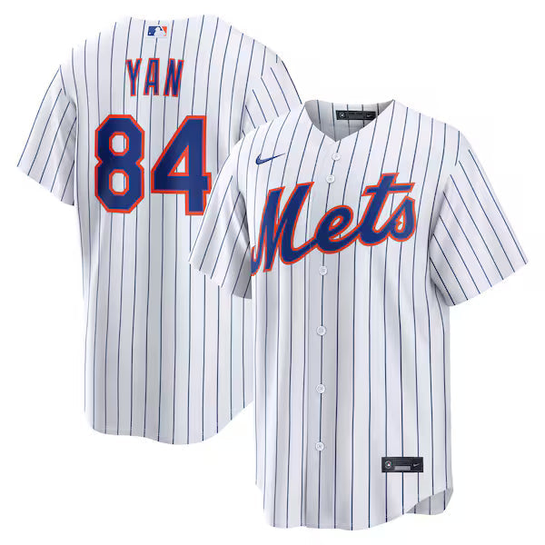 Jefry Yan New York Mets Soccer Intl Home Replica Jersey - White