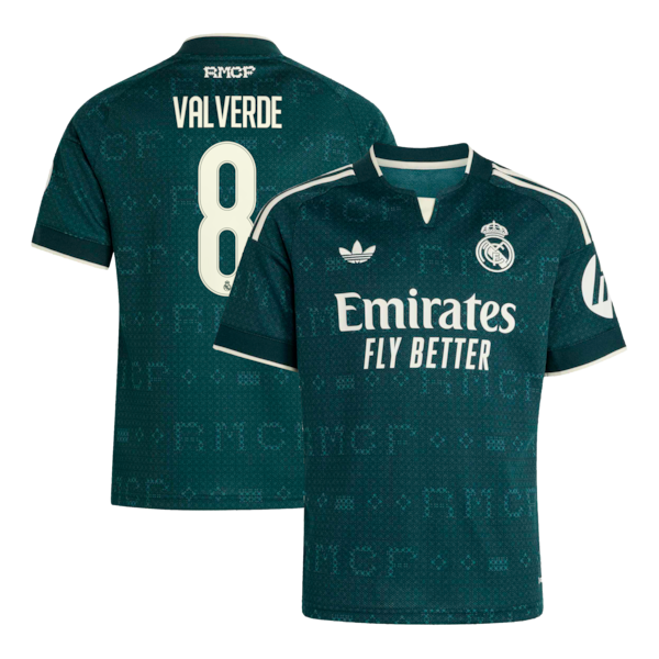 Federico Valverde Real Madrid Soccer Intl Youth 2026/27 Away Replica Jersey - Green