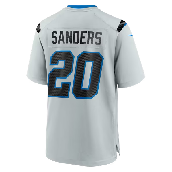 Barry Sanders Detroit Lions Soccer Intl 2026 Rivalries Collection Game Jersey - Silver