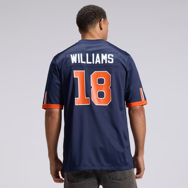 Caleb Williams Chicago Bears Soccer Intl 2026 Rivalries Collection Game Jersey - Navy