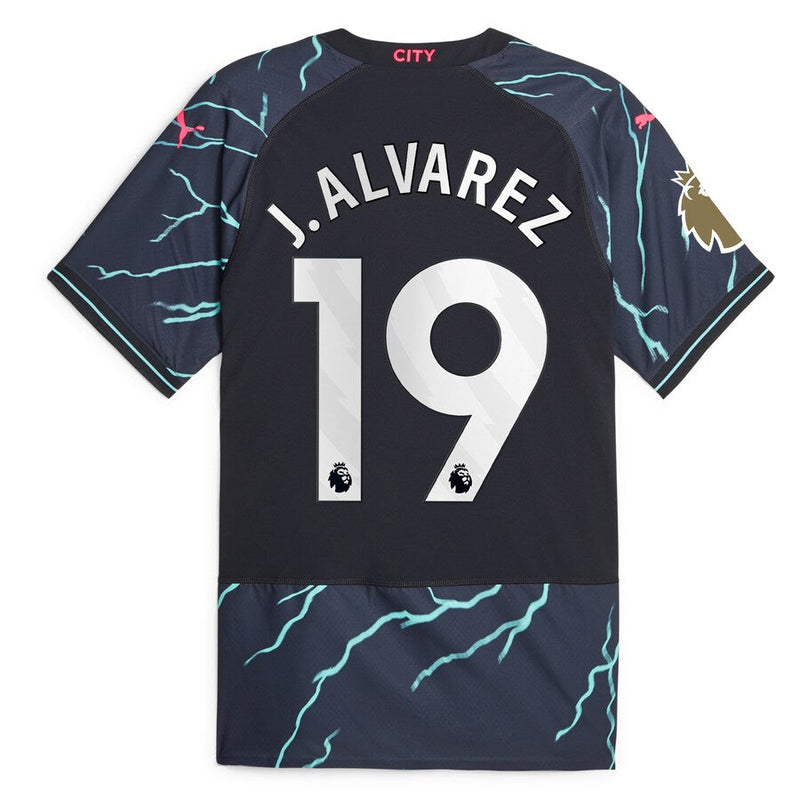 Julián Álvarez Manchester City  2023/24 Third Player Jersey - Navy