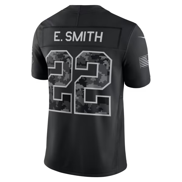Emmitt Smith Dallas Cowboys Soccer Intl 2026 Salute to Service Retired Player Stitched Limited Jersey - Black