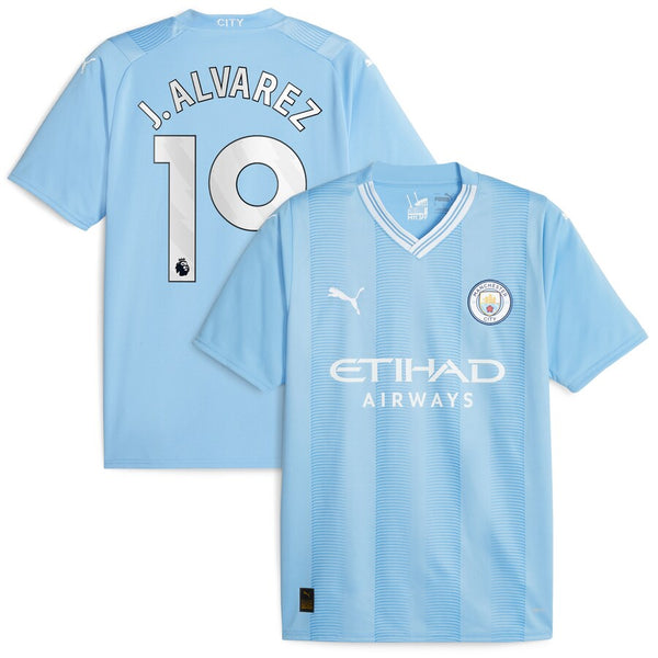 Julián Álvarez Manchester City  2023/24 Home Player Jersey - Sky Blue