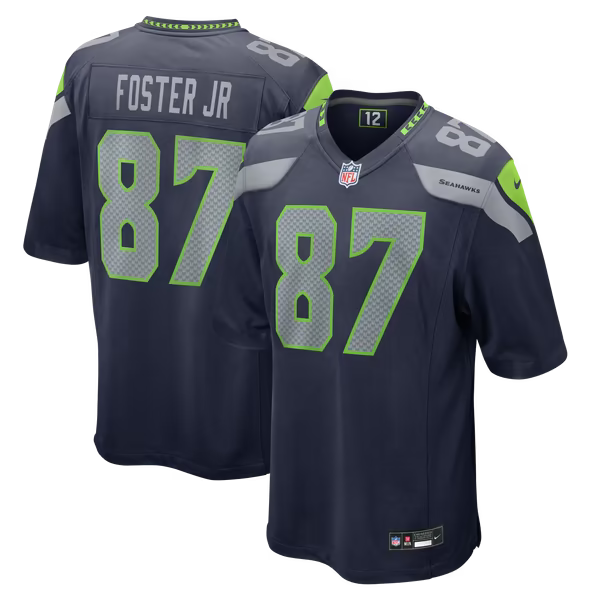 Montorie Foster Jr Seattle Seahawks Soccer Intl Game Player Jersey - Navy
