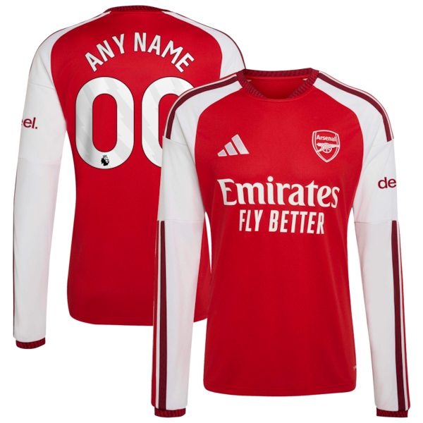 Soccer Intl Arsenal 2026/27 Home Replica Custom Long Sleeve Jersey Red