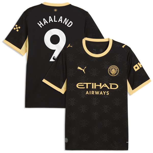 Erling Haaland Manchester City Soccer Intl 2026/27 Away Replica Jersey - Black