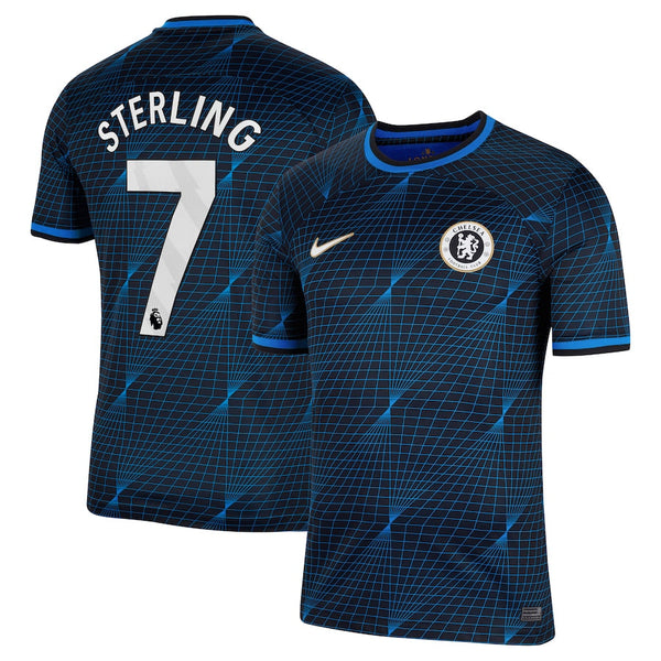 Raheem Sterling Chelsea  2023/24 Away Stadium  Player Jersey - Navy